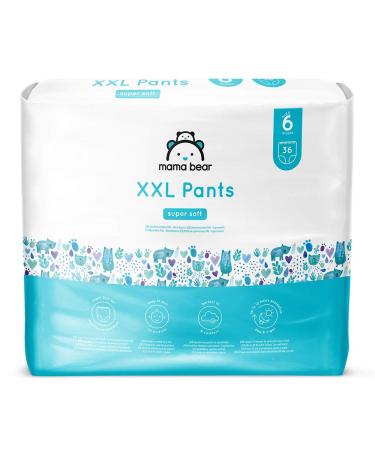 Amazon Brand: Mama Bear Diapers XXL Size 6 (18-30kg) 72 Count (2 Packs of 36) Size 6 (72 Count)