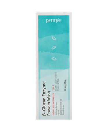 Petitfee B-Glucan Enzyme Powder Wash 2.82 oz - Gentle Exfoliating Cleanser for Radiant Skin - Buy Online on SooperMarket.com