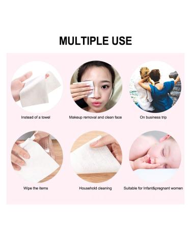 50PCS Cotton Pads - Disposable Facial Cleansing Makeup Removal Wipes for Women & Girls | Nonwoven Makeup Remover - Buy Online on SooperMarket.com