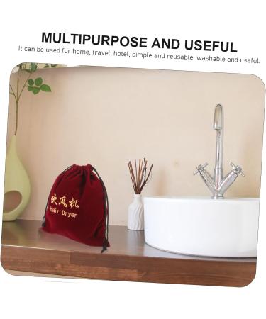 NOLITOY 6 Pcs Hair Dryer Storage Bag Hair Dryer Pouch Blow Dryer Bag Velvet Storage Bag Fabric - Buy Online on SooperMarket.com