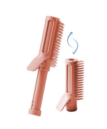 Rollers for Hair Volume Volumizing Hair Root Hair Roller Retractable Hair Volume Root Lift For Curly Hair Pin Curl Long Hair Pink