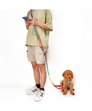 Hands free dog leash for large 220cm rope crossbody dog leash reflective for large medium small dogs go jogging and running hands free color
