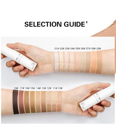 OKENTEN Concealer Stick - Full Coverage Makeup for Dark Circles - 0.28 oz Tube - Moisturizing Solid Stick Concealer (11 MEDIUM(NUDES)) - Buy Online on SooperMarket.com
