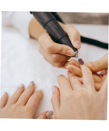 Kisangel 1 Set Nail Sand Ring Cap Electronic Accessories Pedicure Tools for Feet Pedicure Kit Polisher Sand Manicure Nails Nails Cuticle Tools Mounted Polishing Heads Display Box With Nails 8x6cm White - Buy Online on SooperMarket.com