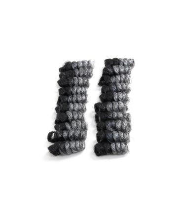 3 Packs Eunice Hair Saniya Curl Ombre Braids - 20 Inch Bouncy Synthetic Crochet Hair (1B Gray) - Free Hook Included - Buy Online on SooperMarket.com