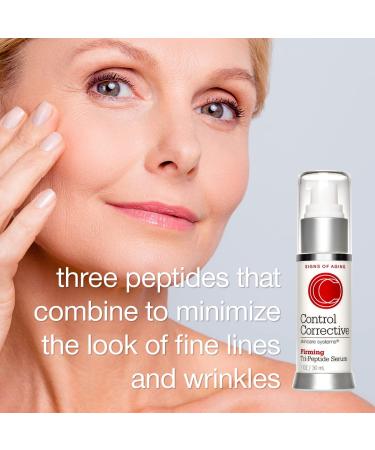 CONTROL CORRECTIVE Firming Tri-Peptide Serum - Hydrating Anti-Aging Serum with Hyaluronic Acid & Peptides for Skin Strength & Elasticity 1 Oz - Buy Online on SooperMarket.com