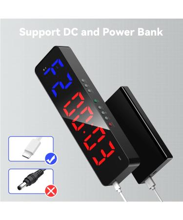 Seesii 13 Inch Gym Timer with Remote - Customizable Interval Workout Clock for HIIT, Crossfit, and Home Gym - Buy Online on SooperMarket.com