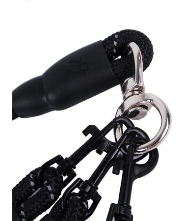 Techson 3 in 1 Dog Leashes with Padded Handle Durable Detachable Long Nylon Rope Lead for Double Triple Multiple Pet Puppy - Buy Online on SooperMarket.com
