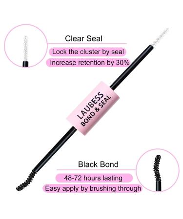 Cluster Lash Glue Kit | Long Lasting & Waterproof DIY Lash Extension | Sensitive Eyes Safe | 5ml+5ml - Buy Online on SooperMarket.com