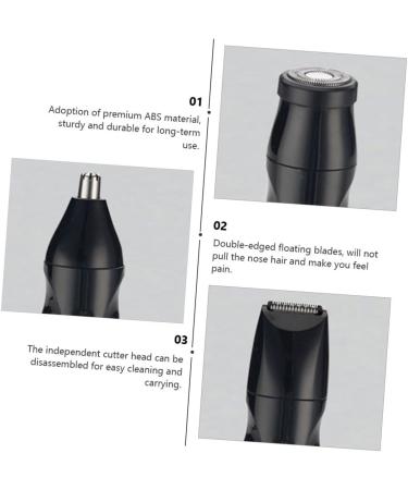 Buy Hemoton Rechargeable Nose Hair Trimmer - Low Noise Safe Metal Cleaner for Men & Women | Mini Razor Nose Hair Removal Tool - Buy Online on SooperMarket.com