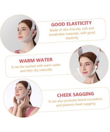 minkissy Firming Facial Belt 1pc Thin Belt V Shaped Eliminator Double Chin Strap V Line Belt Strap Chin Reducer Strap Facial Slimming Strap Cheek Belt Tape Chin Lift Band Miss Silica Gel - Buy Online on SooperMarket.com