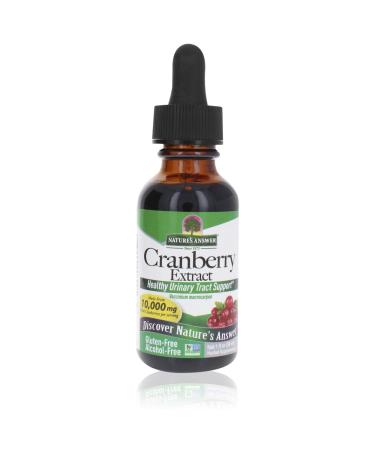 Nature's Answer Cranberry | Supports a Healthy Urinary Tract | Alcohol-Free, Gluten-Free, Kosher Certified, Vegan & No Preservatives 1oz