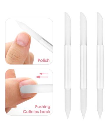 Buy WLLHYF 3-Piece Glass Cuticle Pusher & Nail File Set - Dual Ended Manicure Tool for Cuticle Care - Ships Internationally - Buy Online on SooperMarket.com