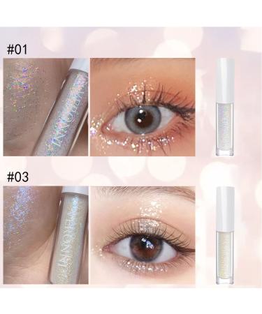 CHARMFORYOU Liquid Glitter Eyeshadow 2pcs Makeup Kit - Long Lasting Shimmer Eye Shadow Set for Women & Girls - Buy Online on SooperMarket.com