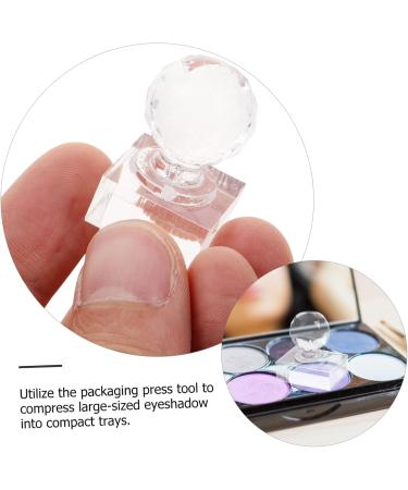 Baluue Eye Shadow Plate Pressed Powder Stamper Mini Eyeshadow Press Tool Eyeshadow Tool Transparent Acrylic 3.00X1.85X1.85CM Transparent - Buy Online on SooperMarket.com