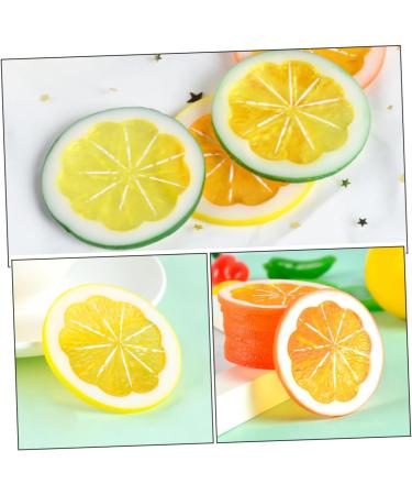 Alipis 6pcs Artificial Lime Simulation Fruits Simulated Fruit Model Faux Lemon Slices Lemon Slices for Soap Lifelike Lemon Props Lemon Slices Artificial Ornament Filling Orange Slices Pvc - Buy Online on SooperMarket.com
