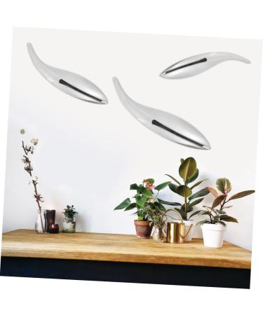 Cabilock Supplies Plastic Cm Plating Accessories DIY Wall Surface Decor Abs Silver Fish Abstract Mirror 13x3 cm Silver - Buy Online on SooperMarket.com