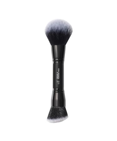 e.l.f. Dual-Ended Cream + Powder Brush Two-in-One Makeup Brush For Creating A Gorgeous Airbrushed-looking Complexion Vegan & Cruelty-free