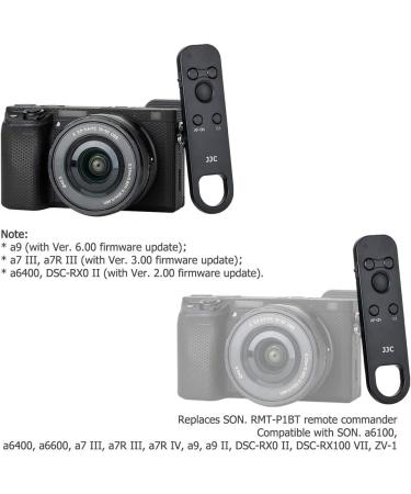 JJC Wireless Bluetooth Remote Control for Sony Cameras - Replaces Sony RMT-P1BT | Compatible with A7R5, A7M4, ZV-E1, A7C, A6600, A6400, A6100, A7R IV, A9 II, DSC-RX100 VII & More - Buy Online on SooperMarket.com