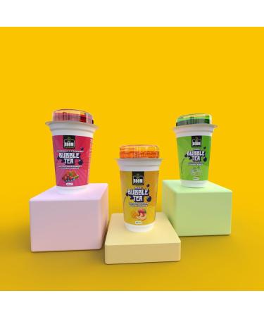 DM'S Boom Bubble Tea Lemon Bubble Tea With Popping Mint Flavored Bubbles 250 ml (Pack of12) - Buy Online on SooperMarket.com