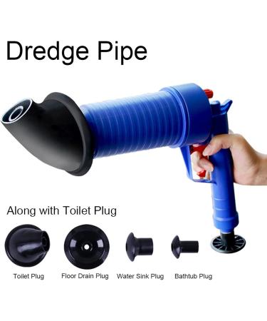 High Pressure Toilet Plunger Kit & Drain Cleaner Gun - Unclog Sinks & Toilets Effortlessly - Perfect for Home Use - Buy Online on SooperMarket.com