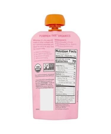 Peter Rabbit Organics Strawberry Banana Pure Fruit Snack 4oz (Pack of 10) - Delicious & Nutritious Snack for Kids - Buy Online on SooperMarket.com