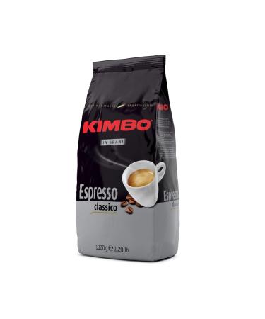 Kimbo whole coffee beans set with 2 x Espresso Classico - two 1kg bags Classico 1 piece (pack of 2)