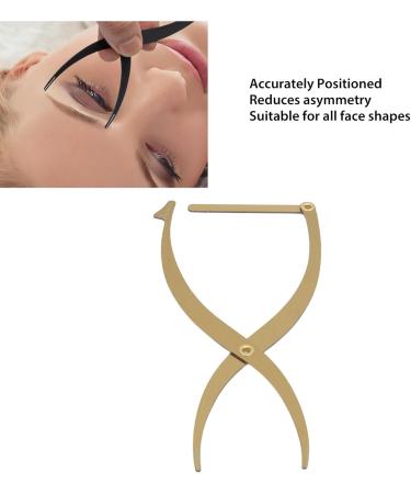 Microblading Eyebrow Ruler Eyebrow Stencil Ruler 3 Point Positioning for Salon (Gold) - Buy Online on SooperMarket.com