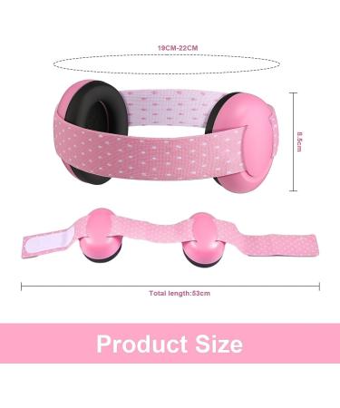 CUIFULI Kids Earmuffs - Noise Reduction Headphones for Babies & Toddlers 12-36 Months - Pink - Buy Online on SooperMarket.com