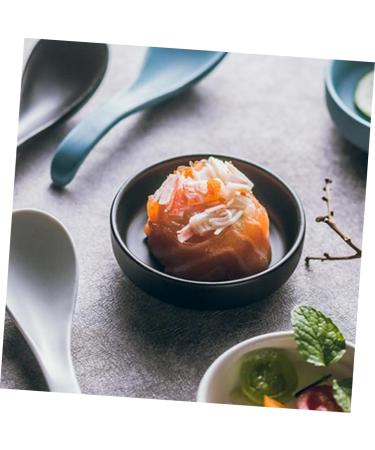 MAGICLULU 8 Pcs Sauce Dish Vinegar Dish Sauce Serving Sauce Bowls Relish Plate Small Ceramic Bowl Soy Sauce Dish Ingredient Bowls for Prep Sauce Seasoning Dish Fruit Seasoning re-usable 9X9X2.5CMx4pcs Blackx4pcs - Buy Online on SooperMarket.com