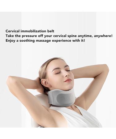 Jauarta Light Gray Neck Support - Size M | Breathable Sponge & Polyamide Fiber | Chin Curve Design for Comfortable Sitting Relief - Buy Online on SooperMarket.com