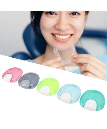 5pcs Adult Orthodontic Retainer Storage Box - Portable Denture Case for Travel & Home - Buy Online on SooperMarket.com