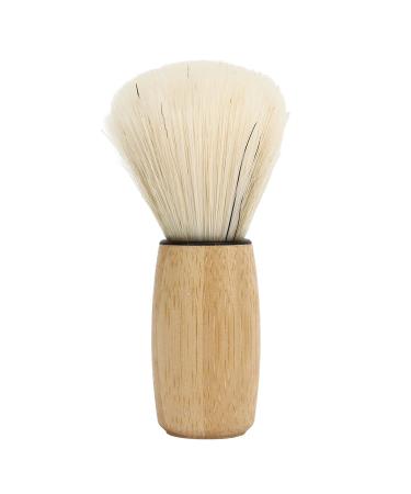 Salon Shaving Brush - Portable Wooden Handle Grooming Tool for Travel | Safe Beard Shaving Essentials - Buy Online on SooperMarket.com