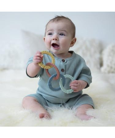 Itzy Ritzy Linking Ring Set Set of 8 Braided  Rainbow-Colored Versatile Linking Rings Attach to Car Seats  Strollers & Activity Gyms Rainbow - Buy Online on SooperMarket.com