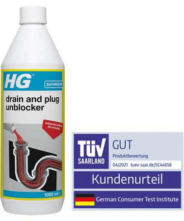 RIDGID 56658 Model K-6P Toilet Auger with Bulb Head & HG Plug Hole & Drain Unblocker by HG Cleaning Products + Hole & Drain Unblocker 1Litre - Buy Online on SooperMarket.com