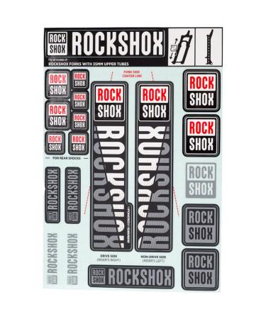 RockShox Decal Kit, 35mm, White