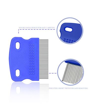 SKYPIA 5 Pcs Pet Grooming Kit for Dogs and Cats - Gentle Comb for Tangle Removal, Tear Stain Remover, Flea & Tick Removal - Dog Grooming Supplies - Buy Online on SooperMarket.com
