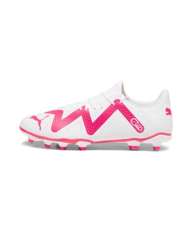 PUMA Men's Future Play Fg/Ag Football Shoe 43 EU Puma White Fire Orchid