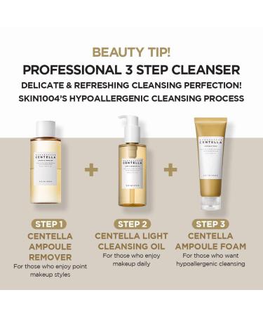 SKIN1004 Madagascar Centella Light Cleansing Oil 6.76 fl.oz - Pure & Light Micellar Oil for Fresh Cleansing - Hypoallergenic Formula - 200ml - Buy Online on SooperMarket.com