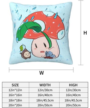 YYHHAOFA Sunflower Seeds and Mushroom Pattern Universal Pillowcase for All Seasons 18"x18" : Soft and Comfortable Suitable for car Sofa - Buy Online on SooperMarket.com