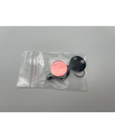 Custom Engraved Dog Tags - Push Button | Synthetic Leather | Blue Black Red Yellow | 30mm | Perfect for Control Branding - Buy Online on SooperMarket.com