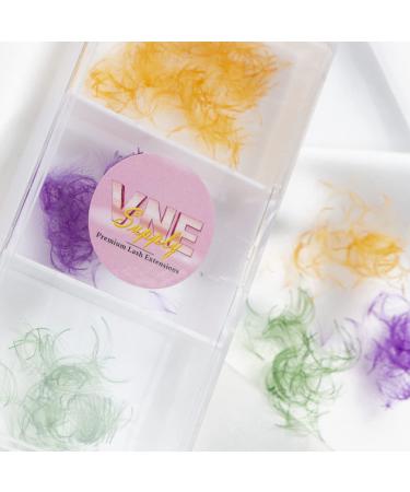 VNE 500 Fans Colorful Lash Extensions | Premade Volume & Mega Volume Fans | Blue 6D | 14mm D Curl - Buy Online on SooperMarket.com