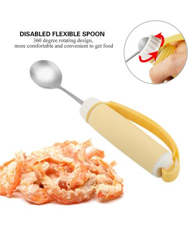 Disabled Fork Tablewares Eating Anti Spill Food Aid Utensil Anti Fall Cooking Tableware Tableware Utensil Home Cooking Utensil Anti Falling for Flatware Chests (Spoon) - Buy Online on SooperMarket.com
