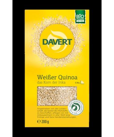Davert Organic White Quinoa 200 g (6 x 200 g) 6 x 200 gr