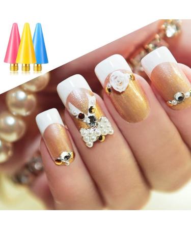 HLELU 16 Pieces Nail Rhinestones Picker Replacement Tips for Nail Dotting Pen to Pick Up Nail Gem Jewelry - Buy Online on SooperMarket.com