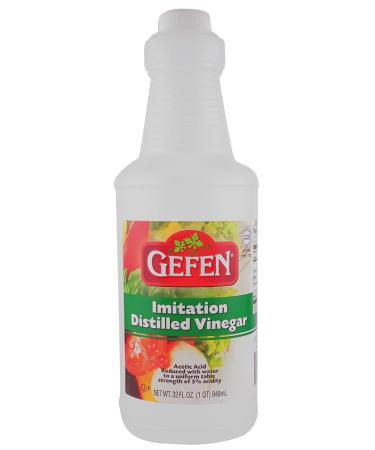 Gefen Imitation Distilled Vinegar, 32oz Bottle, 5% Acidity, Grain Free, Kosher for Passover, Food Grade