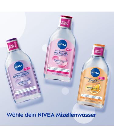 Nivea Nourishing Micellar Water for Dry Skin | Moisturizing Facial Cleanser with Almond Oil & Amino Acids (400ml) - Buy Online on SooperMarket.com