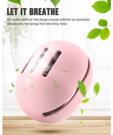 FERYES 2 PCS Makeup Sponge Holder - Silicone Beauty Blender Case for Travel - Pink Makeup Sponge Storage - Buy Online on SooperMarket.com