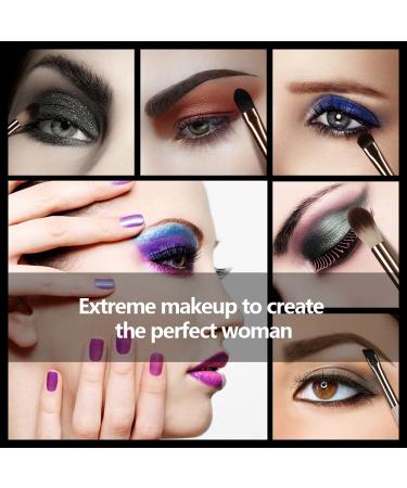 6 Pcs Professional Eye Makeup Brush Set for Blending Eyeshadow, Concealer, Eyebrows, and Eyeliner - Soft Hairs & Wood Handle - Buy Online on SooperMarket.com