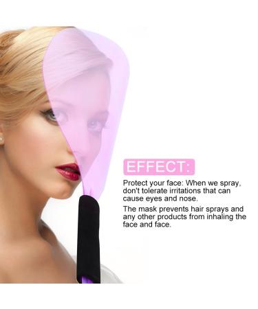 Hairspray Mask Face Eyes and Nose Hand Held Barber Salon Face Spray Plastic Clear Face Protector Mask Ideal for Home and Salon Use () Pink - Buy Online on SooperMarket.com